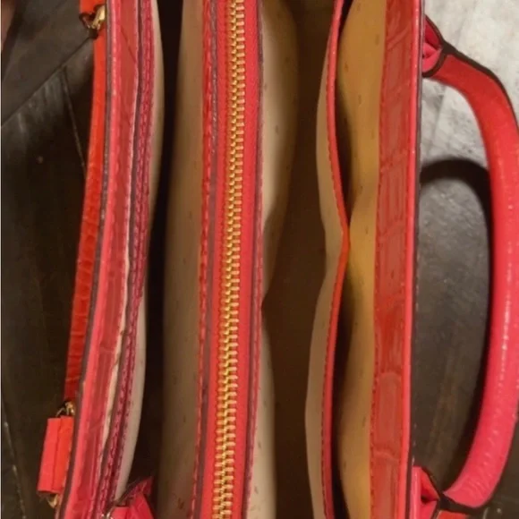 Kate Spade | Women’s Croc Embossed Hand Shoulder Bag Tote - Picture 4 of 9